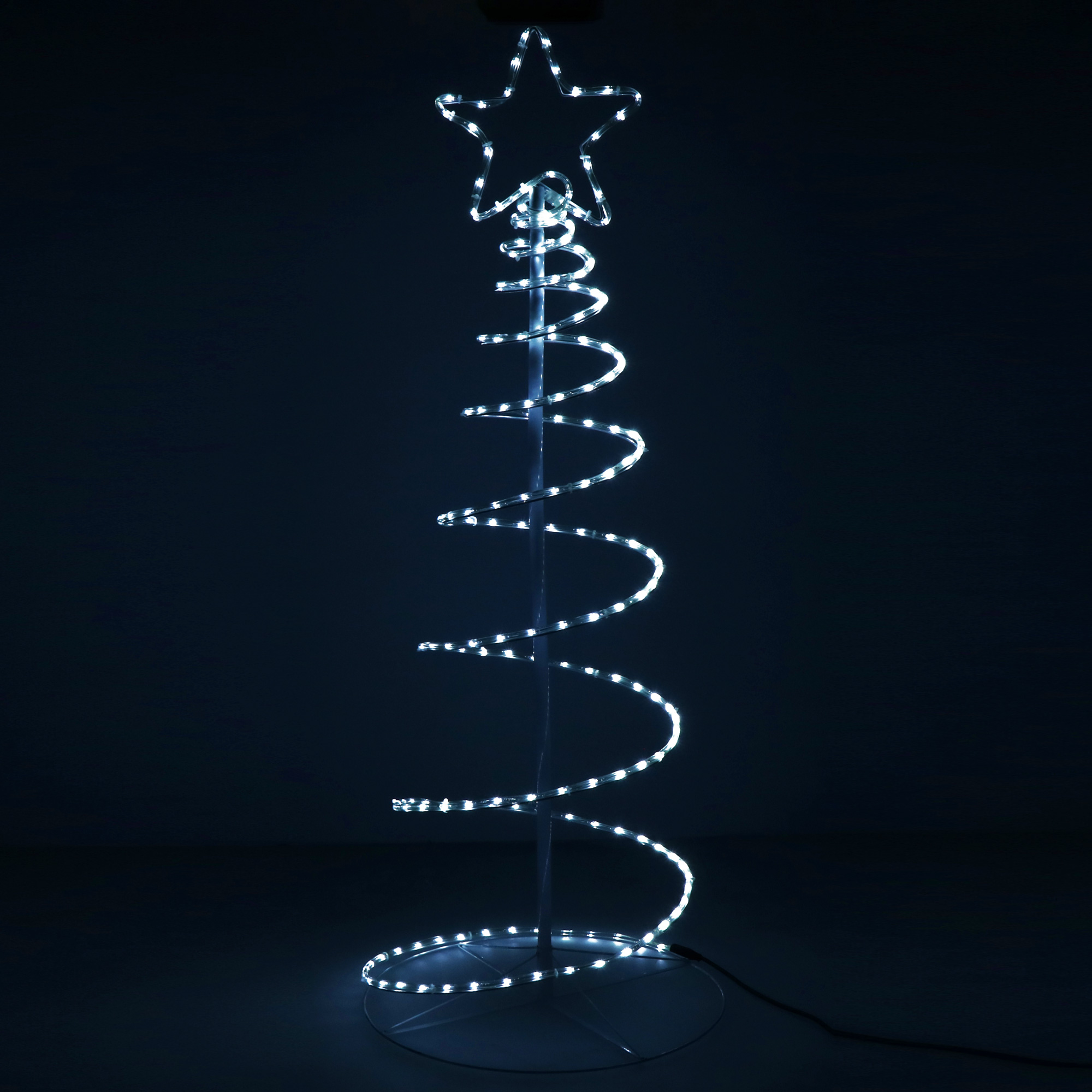 LED Weihnachtsbaum Spirale 192 LEDs mit Stern Spiralbaum Deko